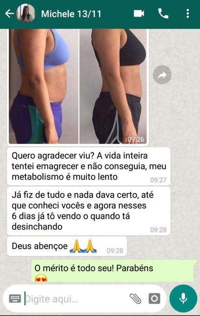 Depoimento de paciente por WhatsApp