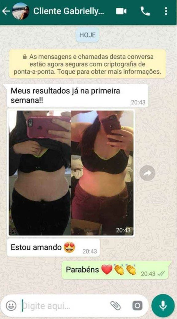 Depoimento de paciente por WhatsApp